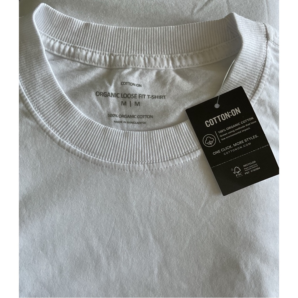 Cotton On: Organic Loose Fit T-Shirt Nwt - Picture 5 of 8